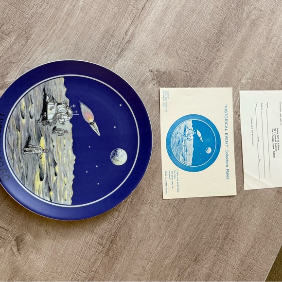 SEVEN SEAS TRADERS INC APOLLO MOON PLATE JULY 20 HISTORY 1969 1ST EDITION - Picture 15 of 16